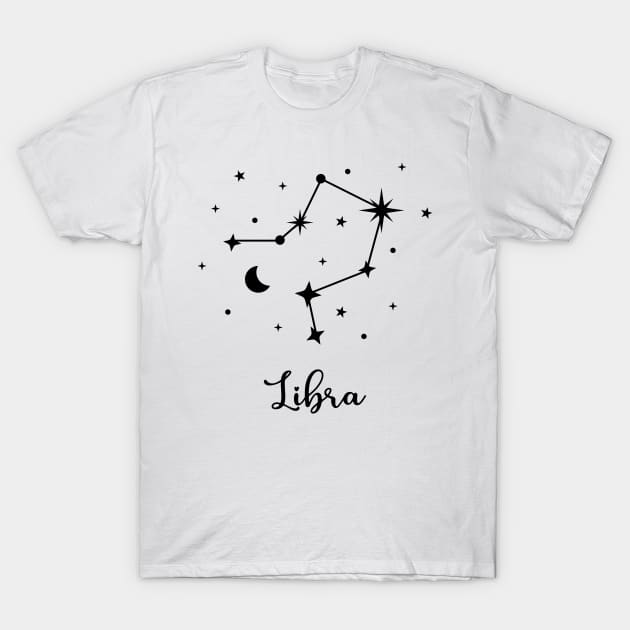 Libra Star sign T-Shirt by Mobyyshop